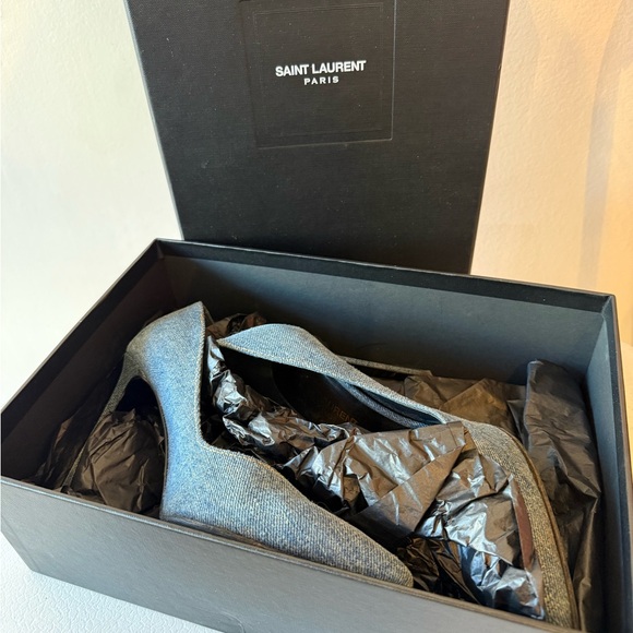 Saint Laurent Denim Heels - Picture 2 of 9